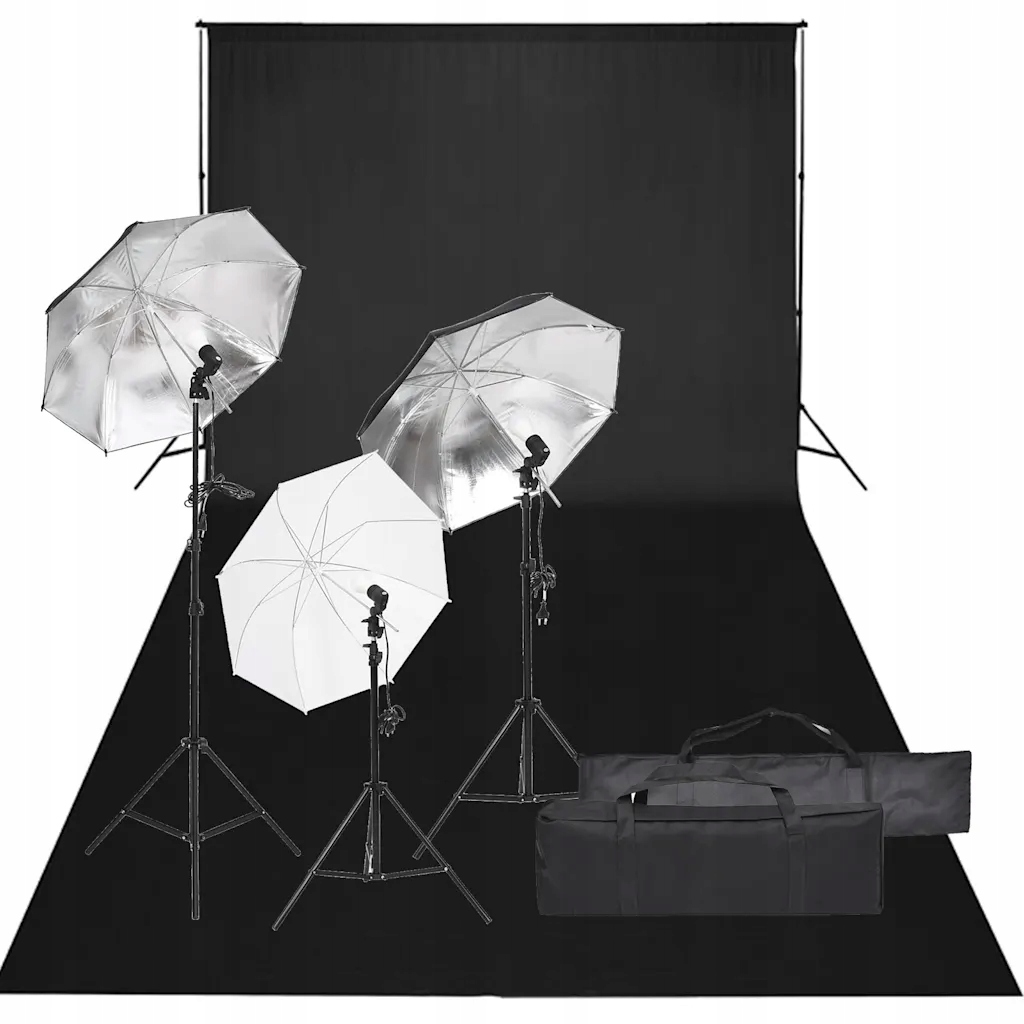 Zestaw Fotograficzny Studio Pro 5500K 78-230 cm Czarny