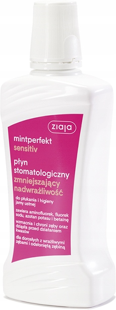 

Ziaja płyn zmniejszający nadwrażliwość zębów 500ml