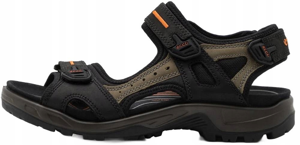 46 Buty Ecco Męskie Sandały Czarne Skóra 069564 50034 Trekkingowe Lato