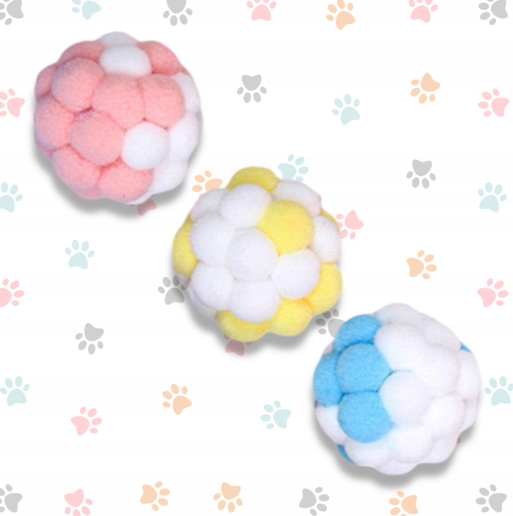 Hračka pro kočky míček 4,6 cm 3 ks