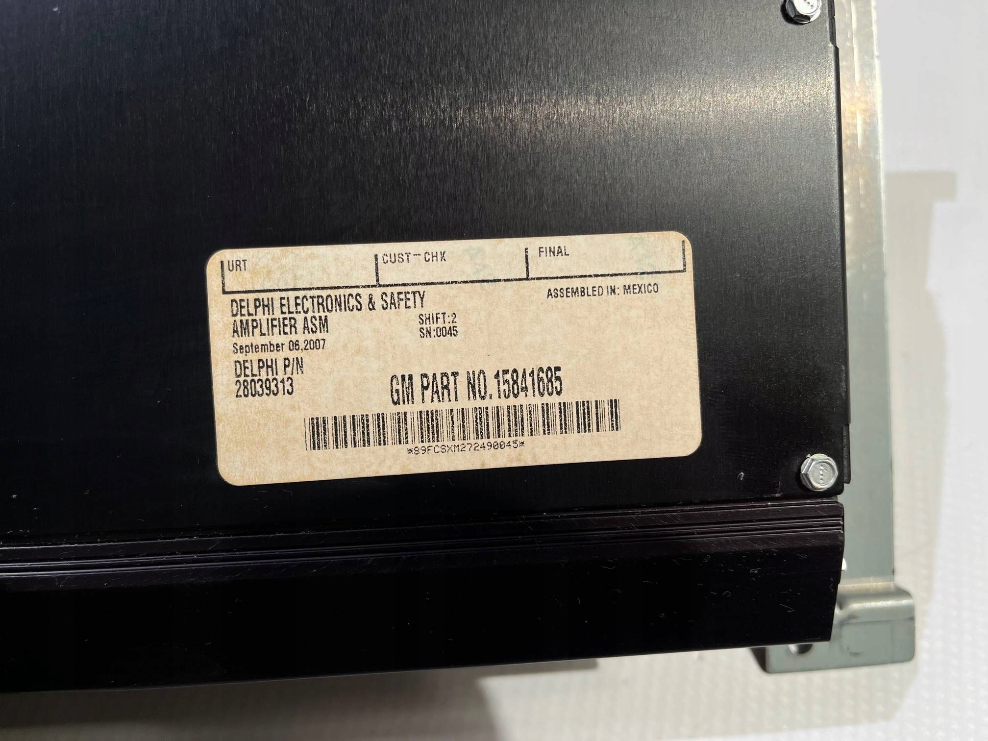 amplifier module audio radia Chevrolet Corvette C6