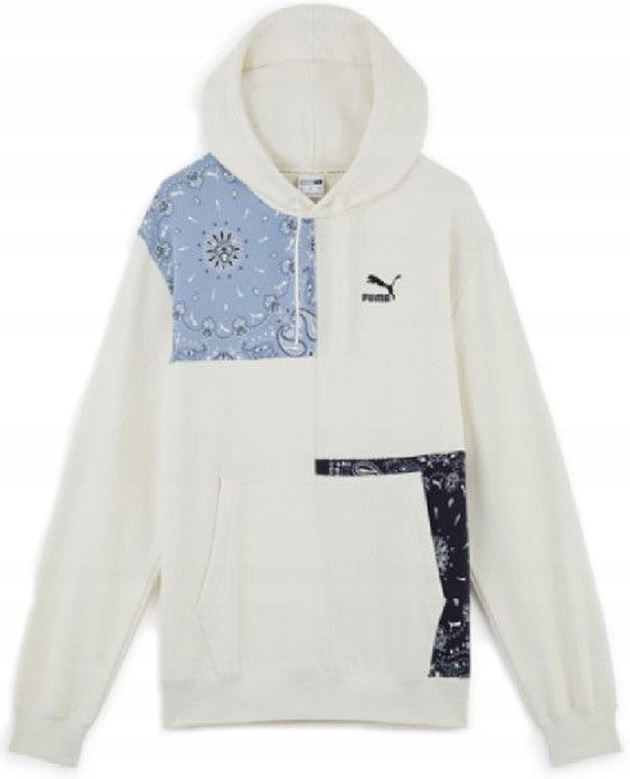 Dámská mikina Puma Paisley Hoody White-Black-Blue|XS I-3