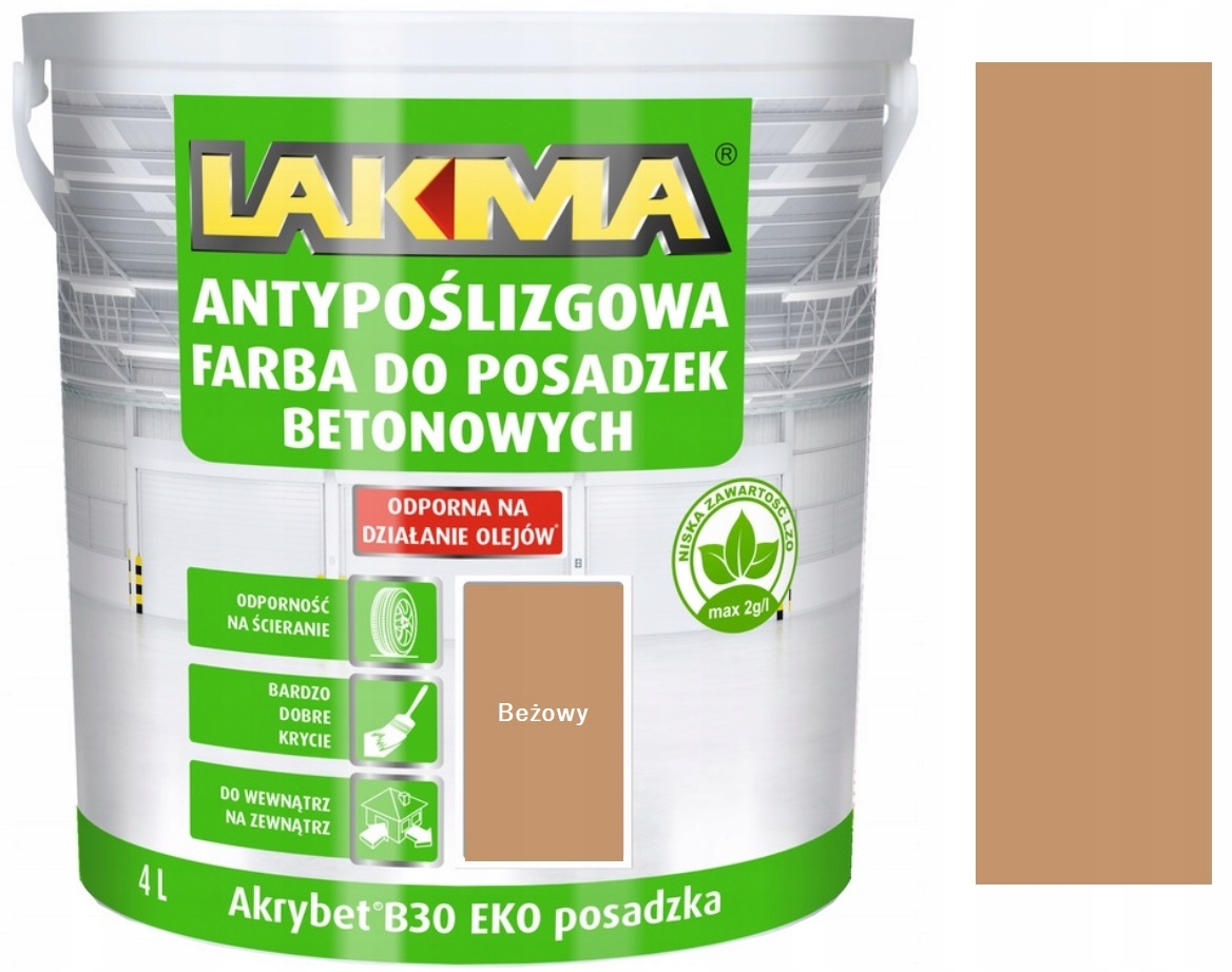 Lakma Akrybet B-30 Eko Do Posadzki Beżowy 4L