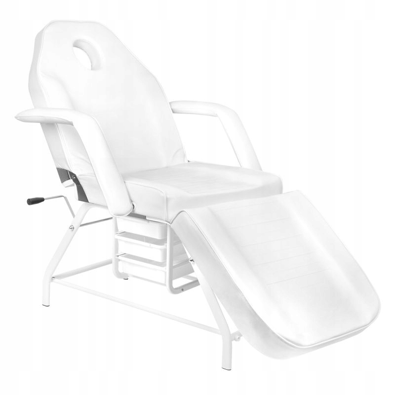 Kosmetické křeslo 557A s miskami, bílá barva