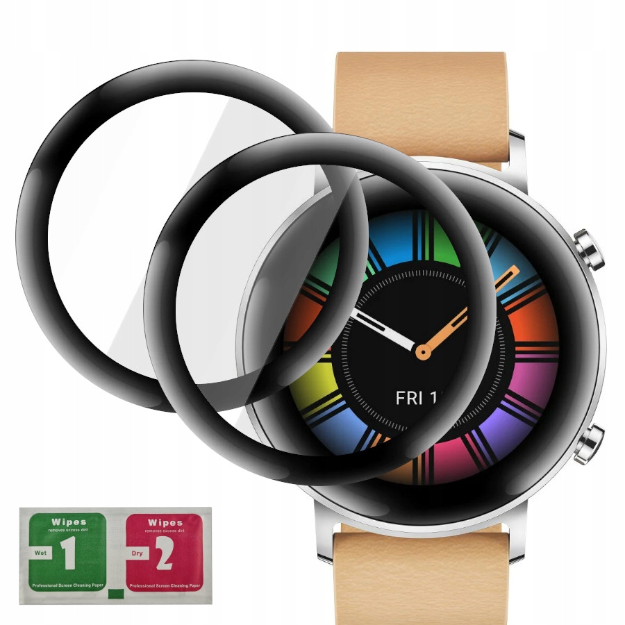 

2x Szkło Hybrydowe 3D Do Huawei Watch Gt 2 42MM