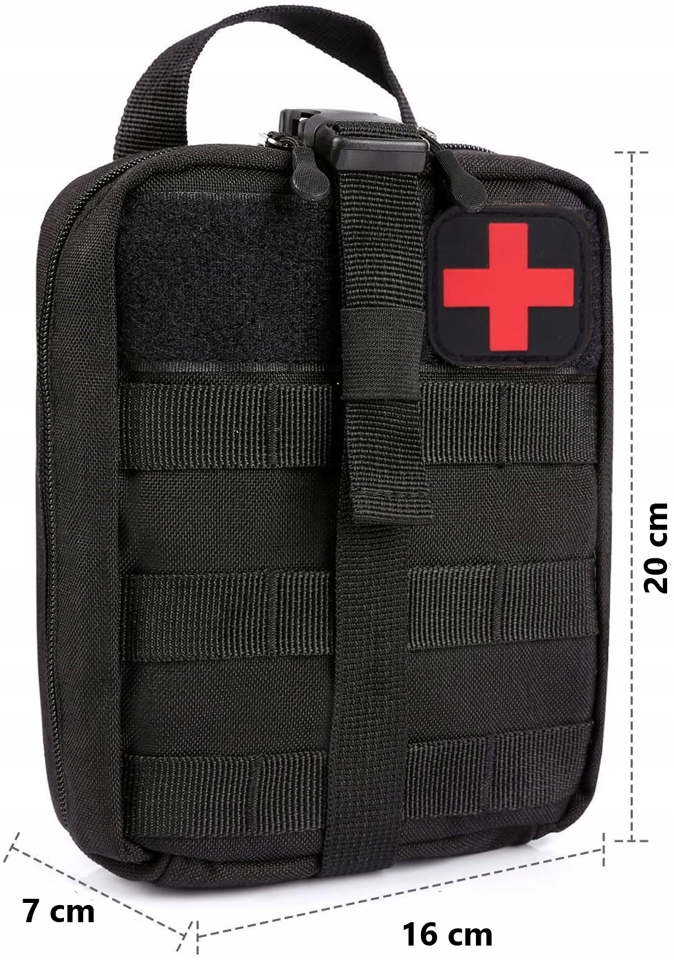 APTECZKA WOJSKOWA TAKTYCZNA Z WYPOSAŻENIEM CZARNA ZESTAW PIERWSZA POMOC Model TAKTYCZNA WOJSKOWA
