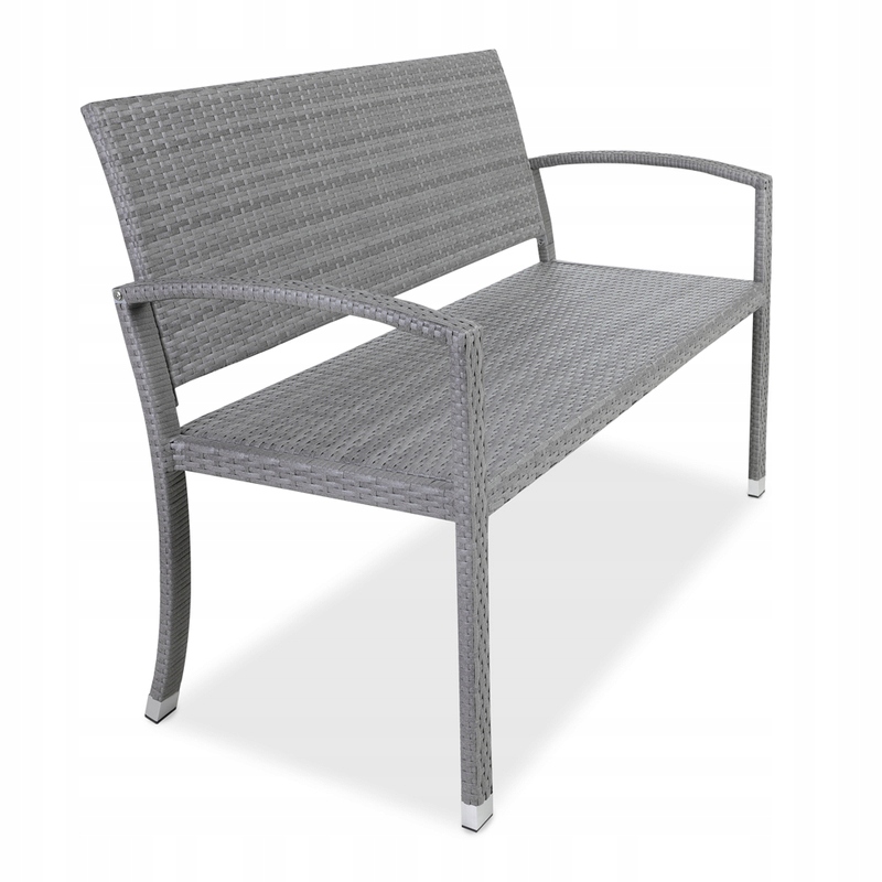 

Ławka Ogrodowa Polyrattan Meble Ogrodowe Szara