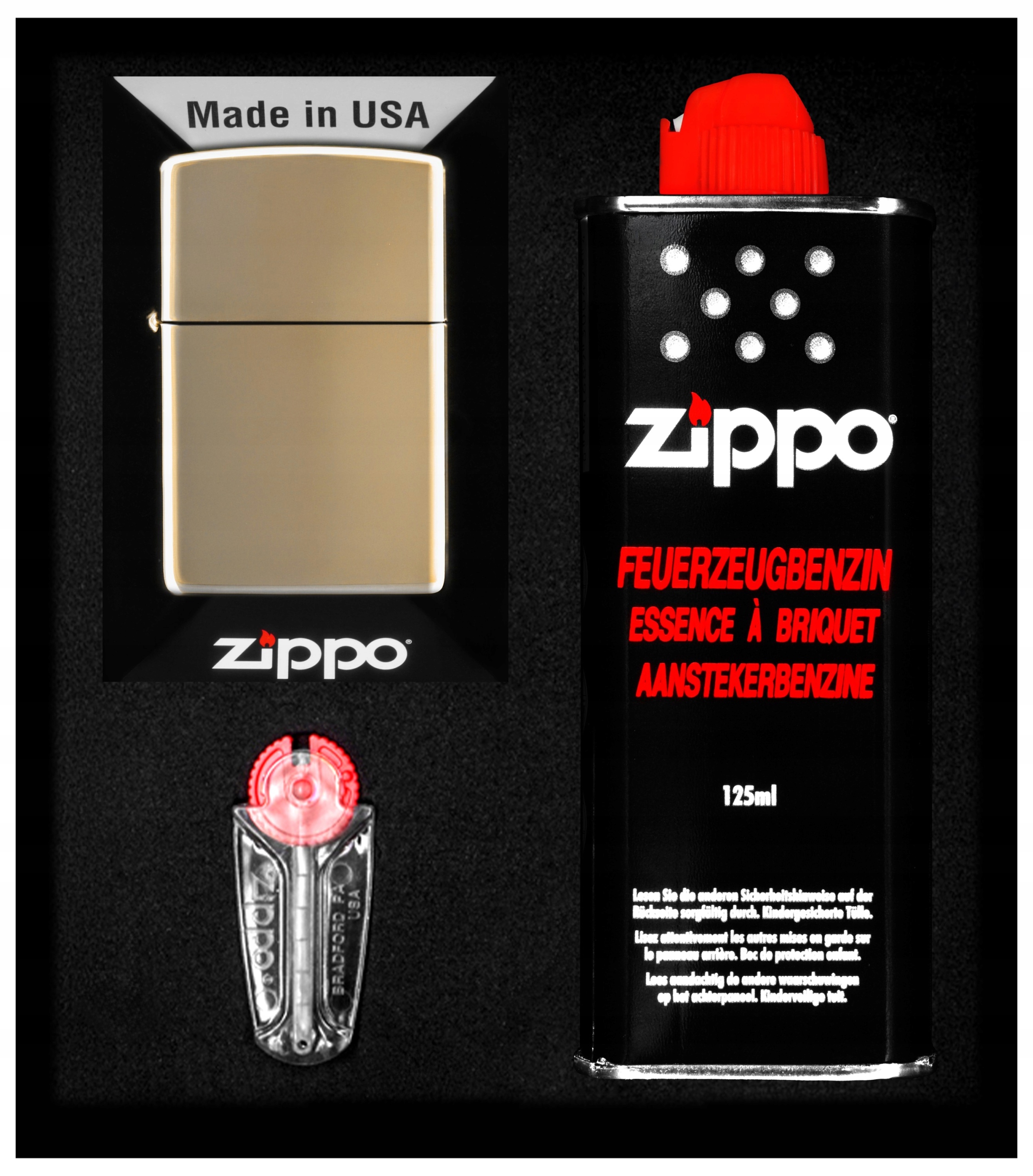 Sada Zippo Zapalovač Champagane Dárková No1