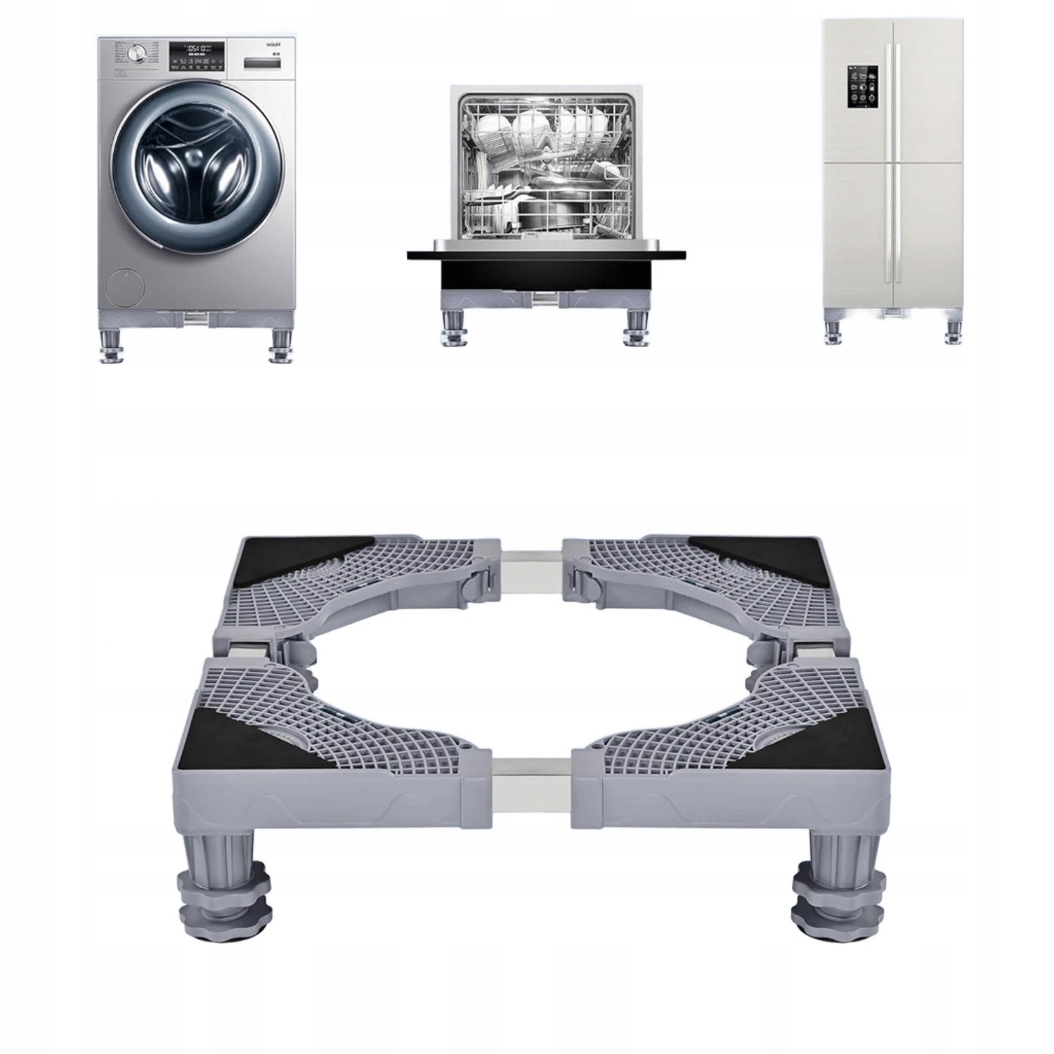 Podstawa Ruchoma Pod Pralkę Zmywarkę Sprzęt Agd Mobilna Z 4 Solidnych Stóp