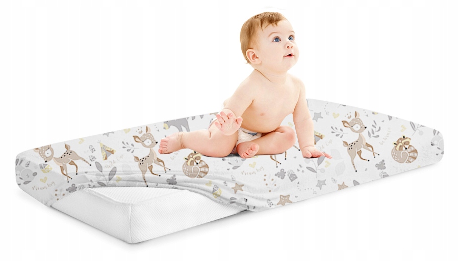 PRZEŚCIERADŁO DO ŁÓŻECZKA Z GUMKĄ BAWEŁNA 100% 140x70 BABYMAM Kod producenta 5903672113281