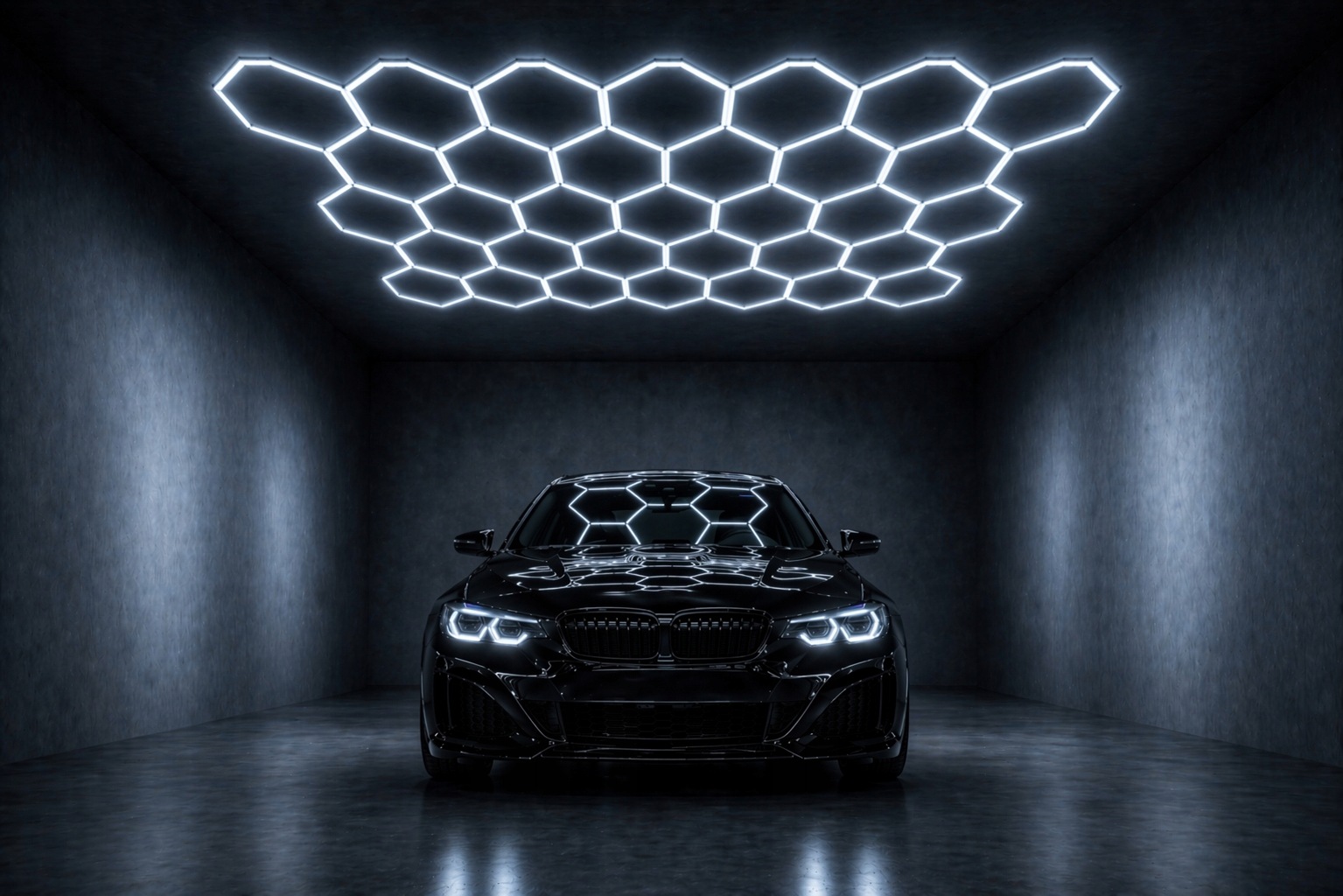 Hexagon Led Lampa Oświetlenie Garaż Warsztat Dom 6500K 976W 29040LM Mocna