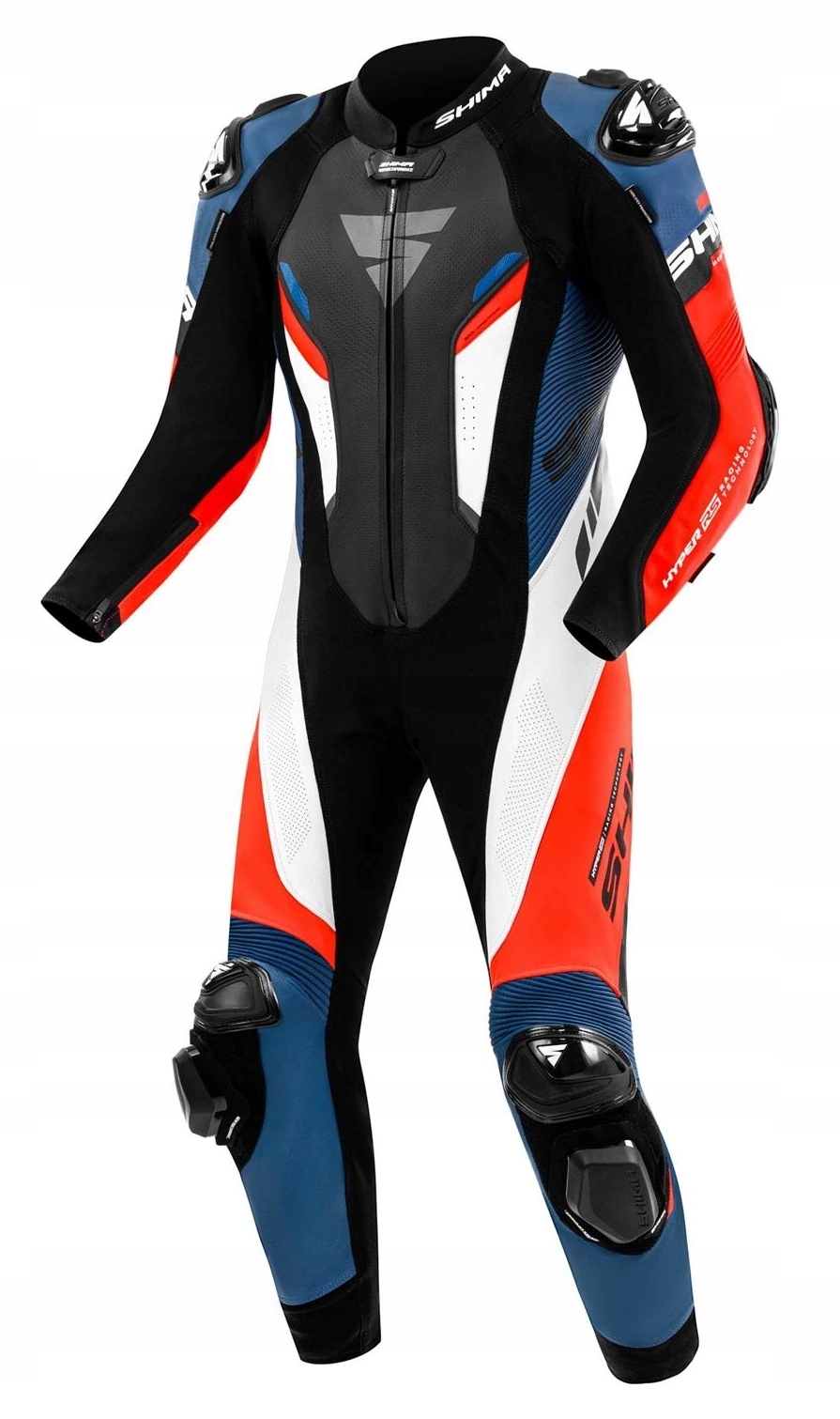 Shima Hyper-rs Jednodielny Kožený Motocyklový Oblek, Biely