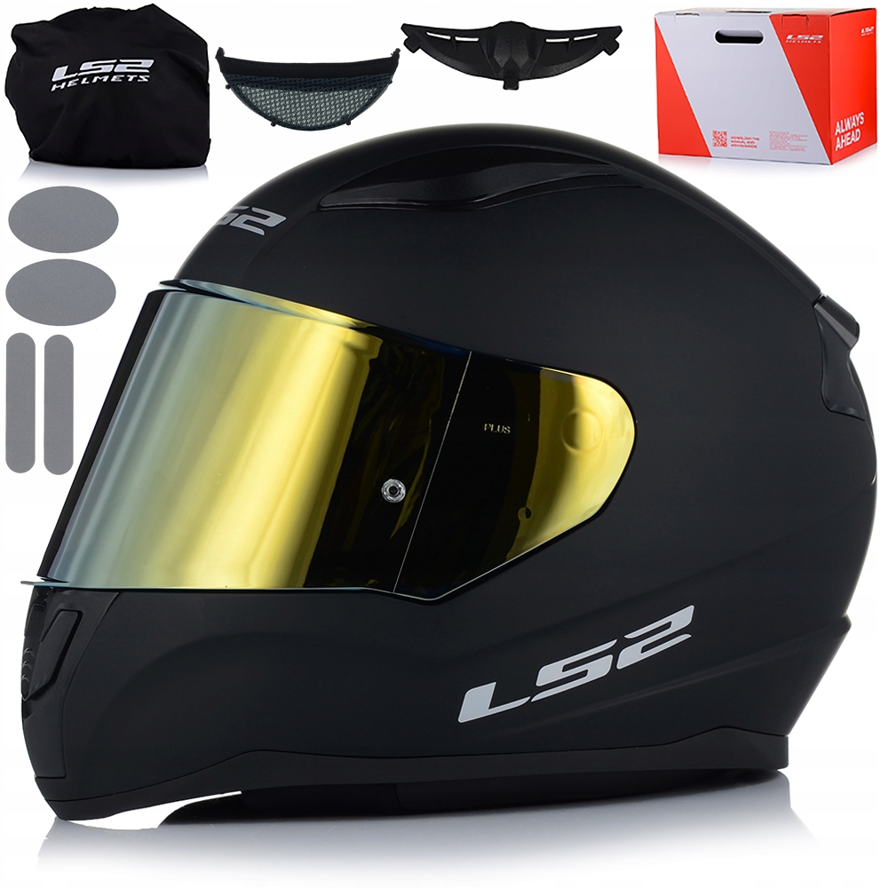 Motocyklová Prilba LS2 FF353 Rapid II Čierna Matt Sada Modré Sklo