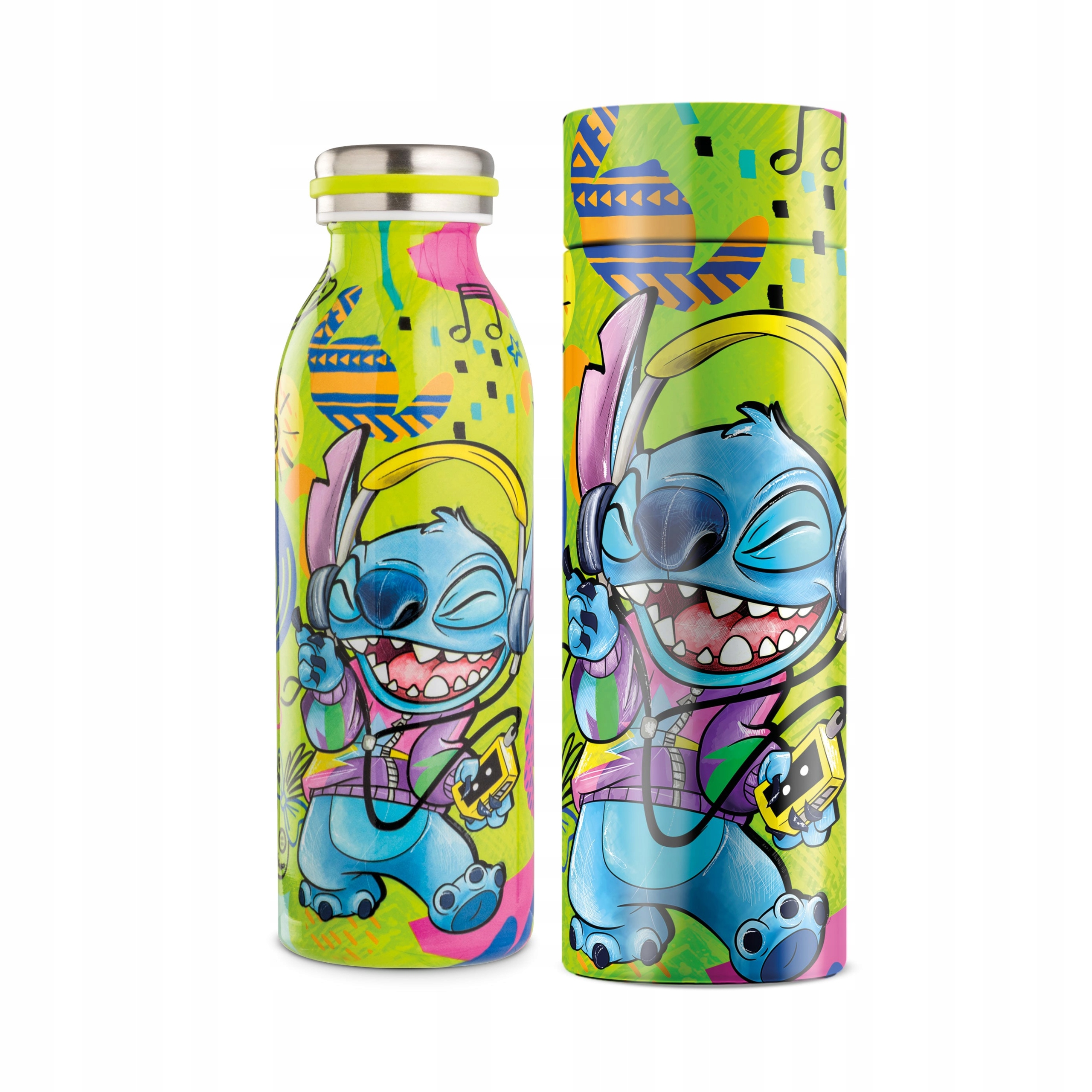 Stitch Láhev z nerezové oceli 17oz zelená