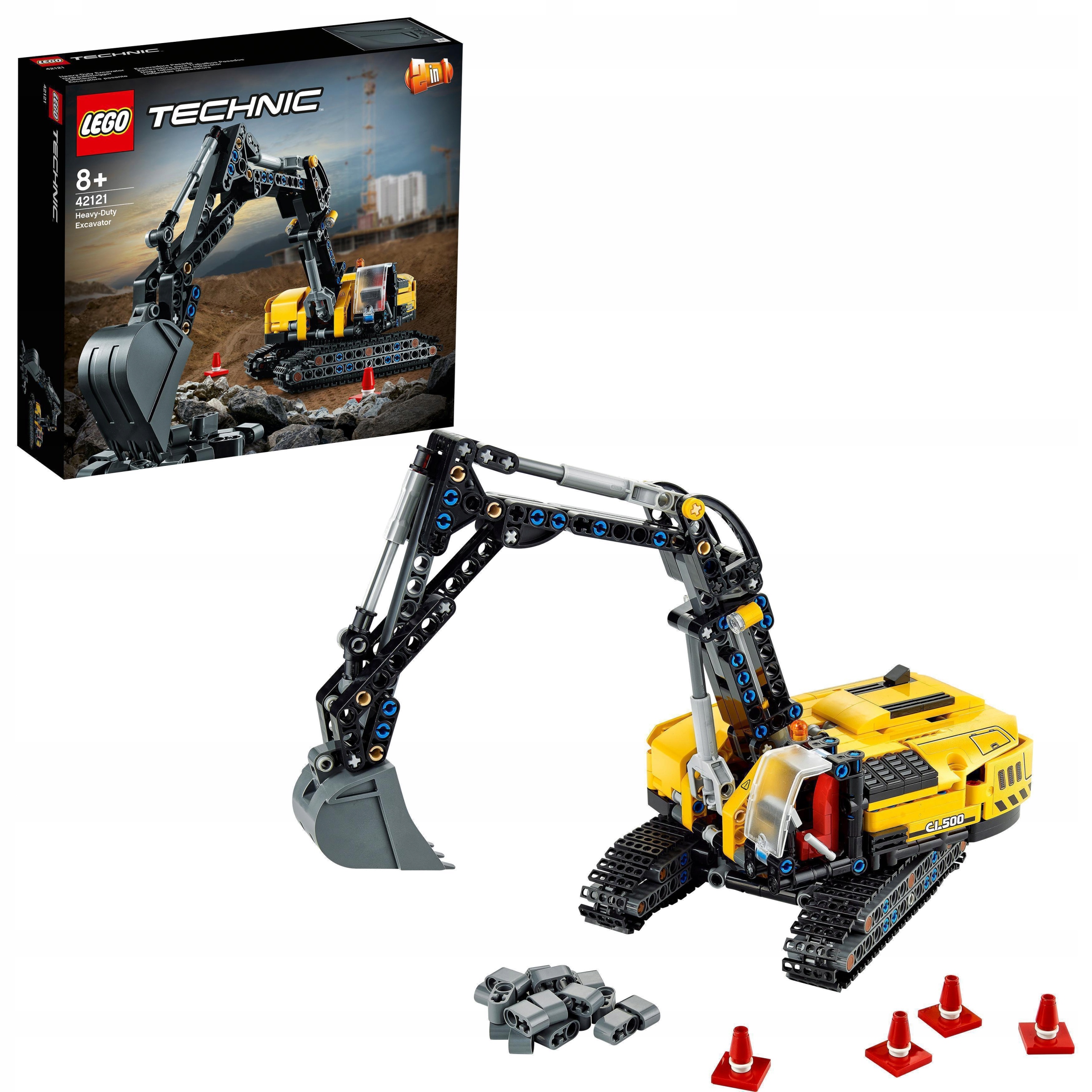 

Lego Technic Wytrzymała koparka 42121