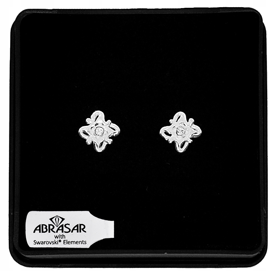 

Srebrne Kolczyki Gwiazdki Element Swarovski