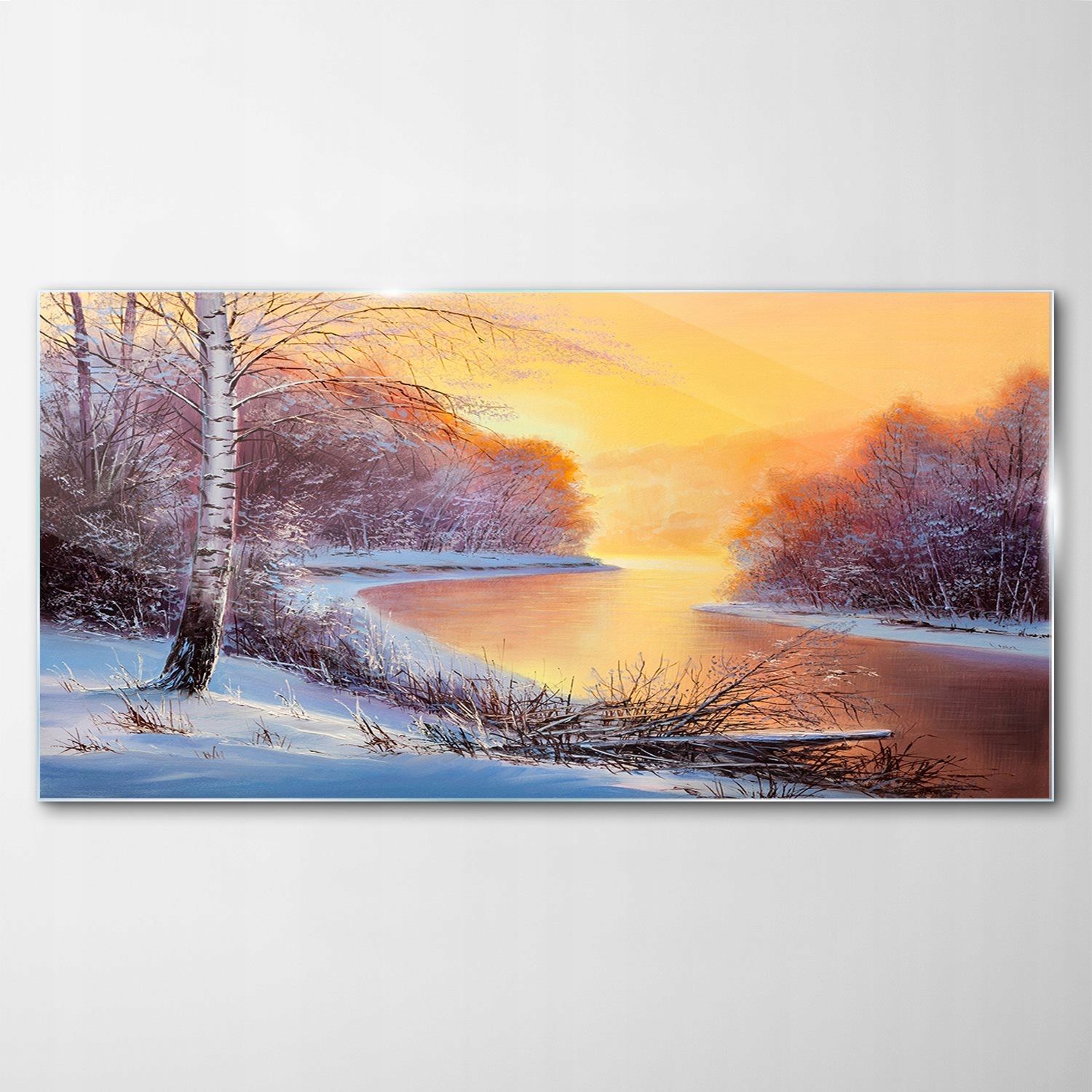 

Obraz na Szkle Dekor Krajobraz Zima Las 120x60