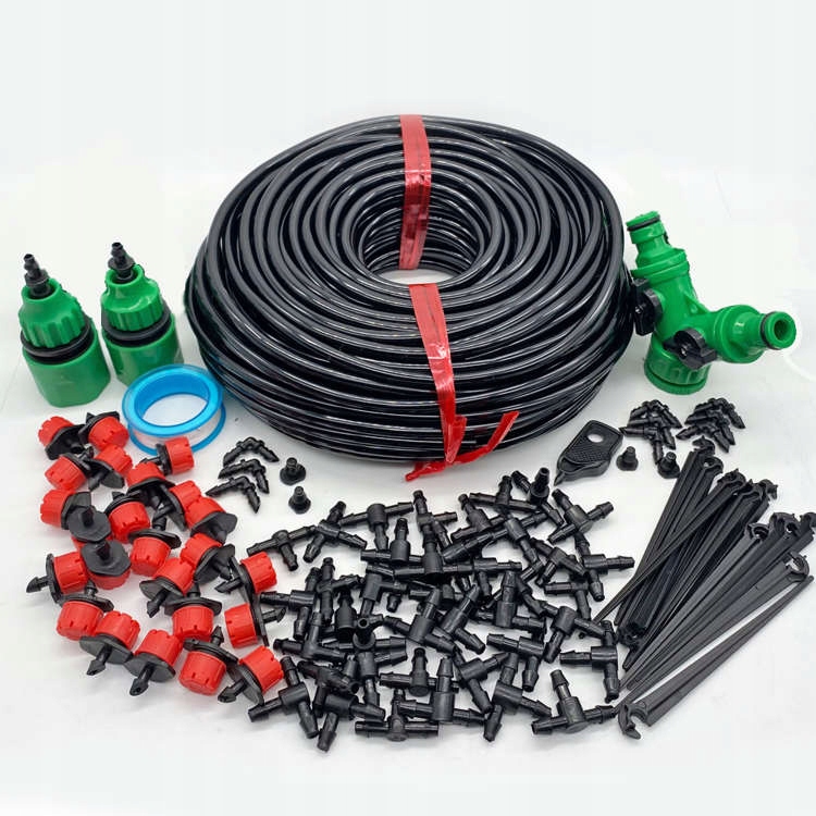 

Zestaw nawadniania kropelkowego 20 kropl wąż 30m