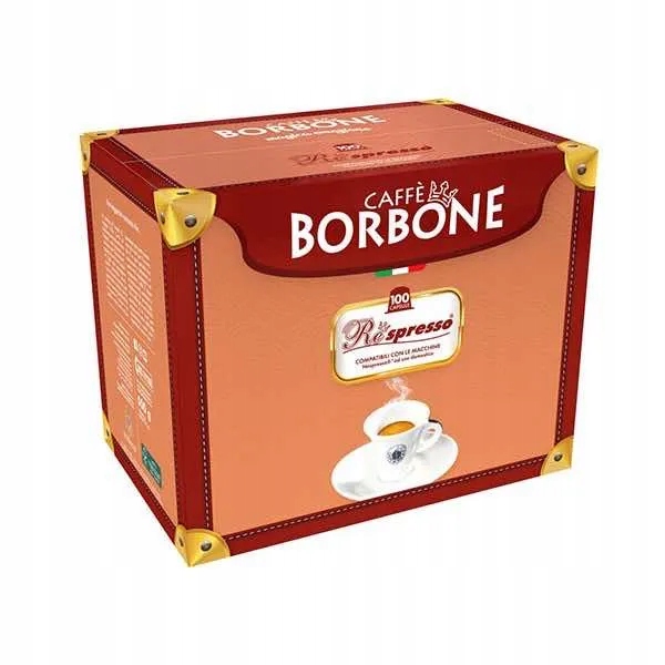Import z Włoch Kapsułki do Nespresso Borbone Red 100 sztuk
