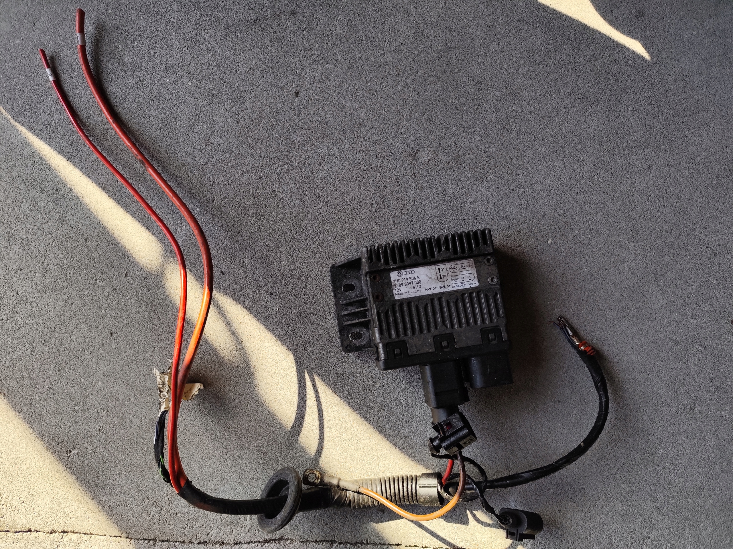 VW T5 control unit module of fans z bundle 1.9 2.5 7H0919506E 7H0971073AN