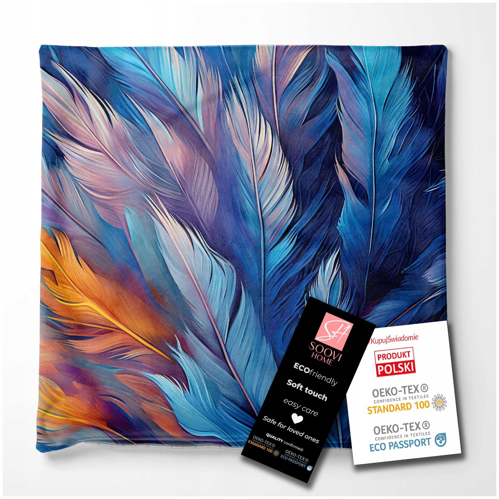 POSZEWKA NA PODUSZKĘ welurowa welur velvet dekoracyjna duża 45x45 45cm Wzór dominujący Inny wzór