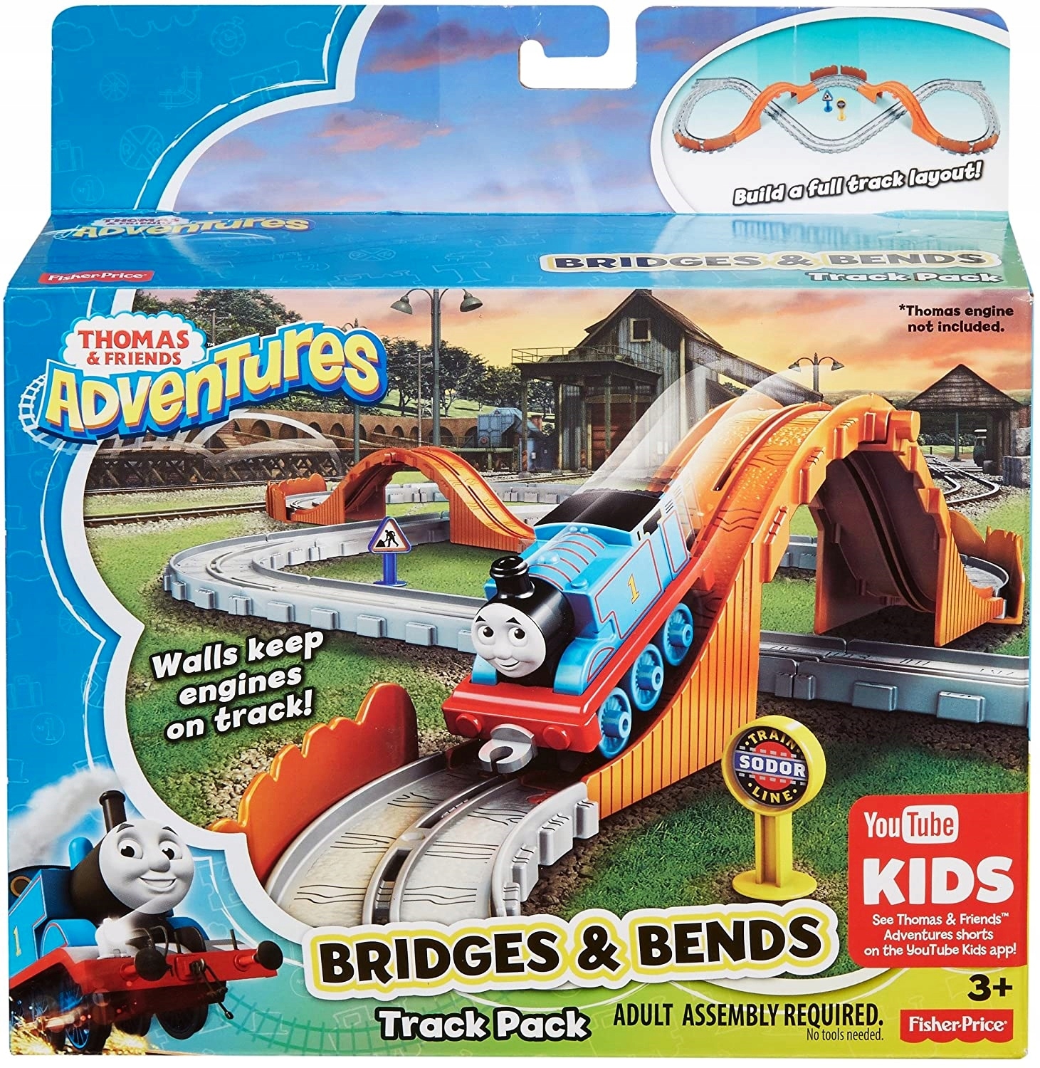 

Tomek i przyjaciele Zestaw tory Mosty i zakręty