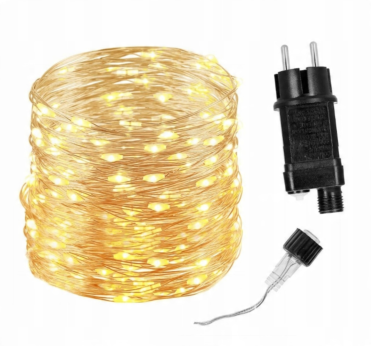

Lampki Choinkowe Drucik 300LED Białe Ciepłe 30m