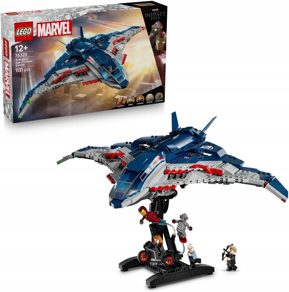 Lego Marvel Avengers Quinjet Čas Ultrona Minifigurky 76325