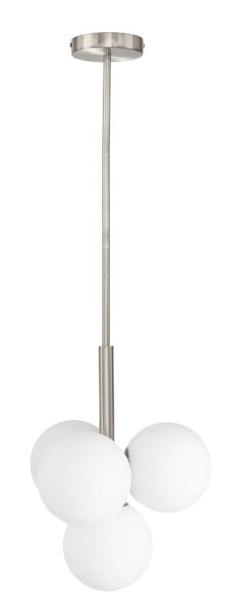 Lampa wisząca silver Milano Bubbles mleczne kule