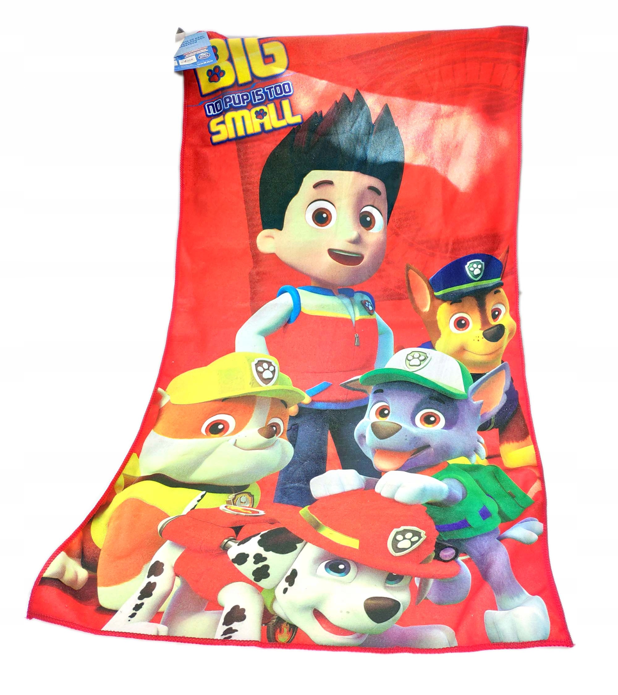 Ręcznik kąpielowy polarowy dla dzieci Psi Patrol 50x100cm poliester CE EAN (GTIN) 5425039180632