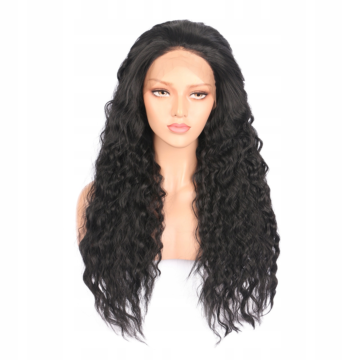 

Peruka Lace Front czarna afro + czepek Gratis