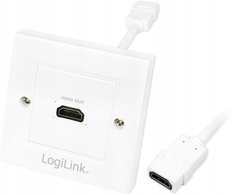 Gniazdo natynkowe 1x Hdmi AH0014 LogiLink białe
