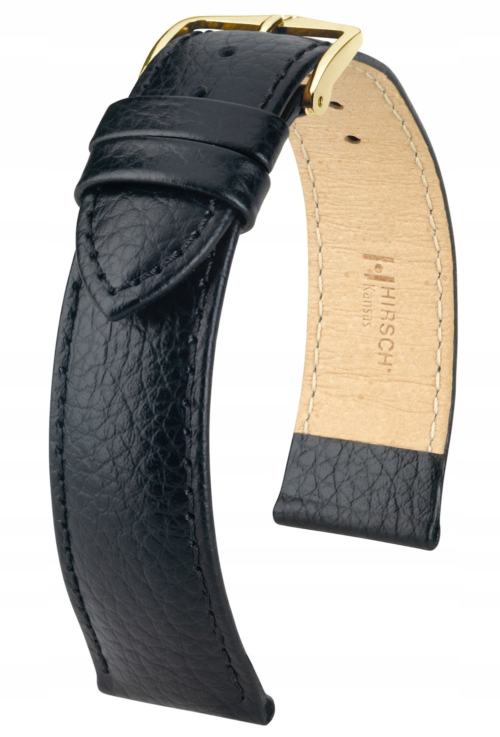 Černý Kožený Řemínek Pro Dámské Hodinky 14 mm Hirsch Kansas M