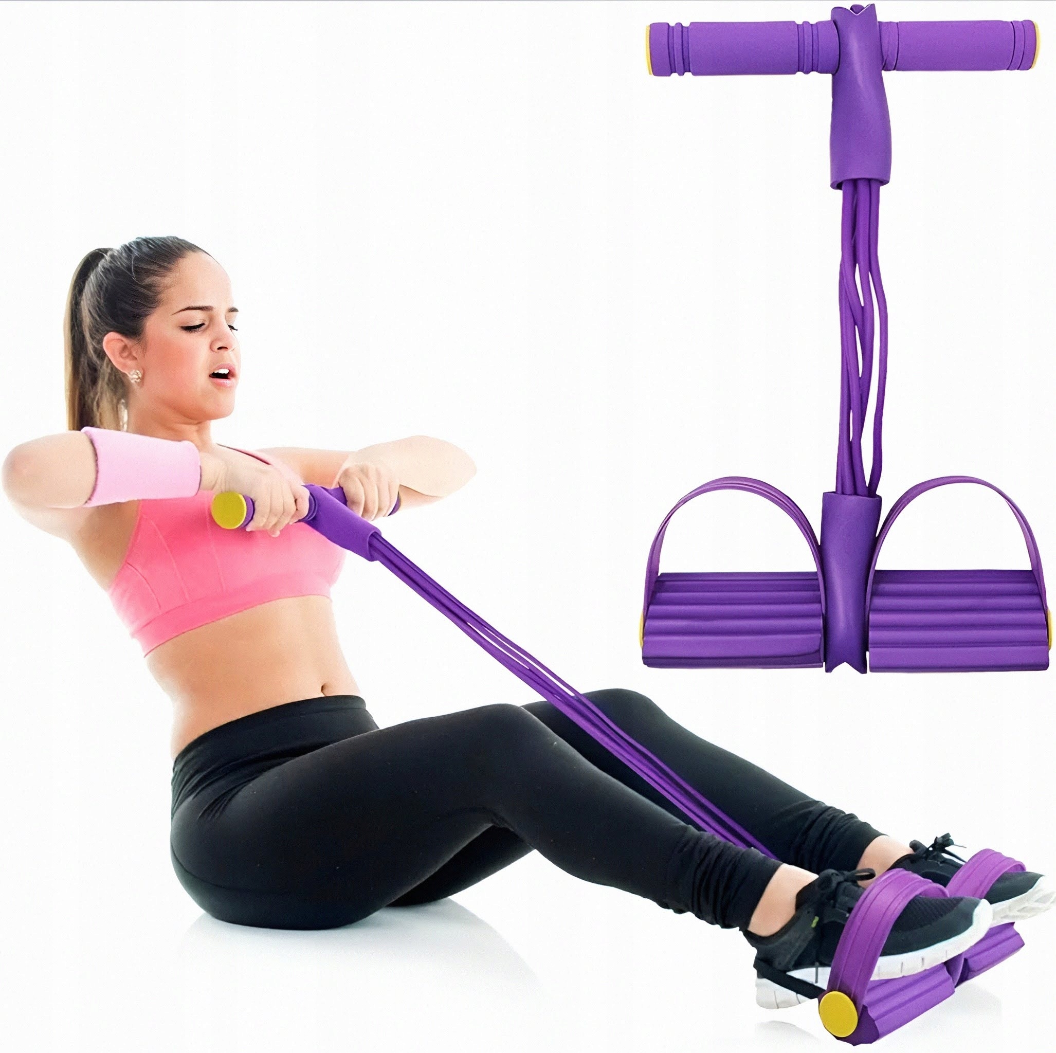 EKSPANDER EXPANDER TRENING W DOMU FITNESS DO ĆWICZEŃ WIELOFUNKCYJNY NÓG UD