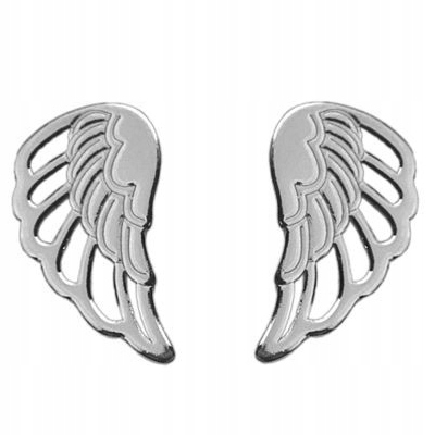 

Srebrne Kolczyki celebrytki skrzydła srebro 925