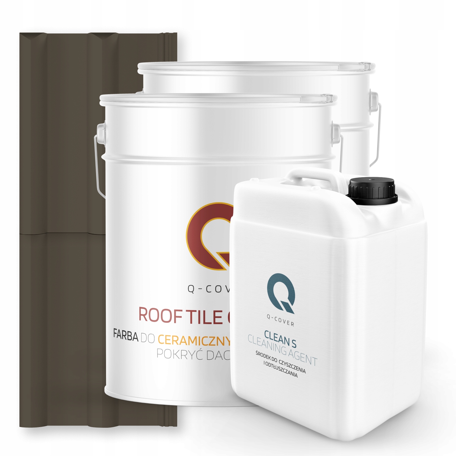 Farba Na Keramické Strechy Set Sivá Hnedá Ral 7013 74 m2 Lesk