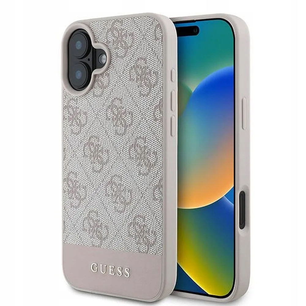 Pouzdro Guess pro Iphone 16 Plus GUHCP16MG4GLPI (4G Pu Bottom Stripe) r