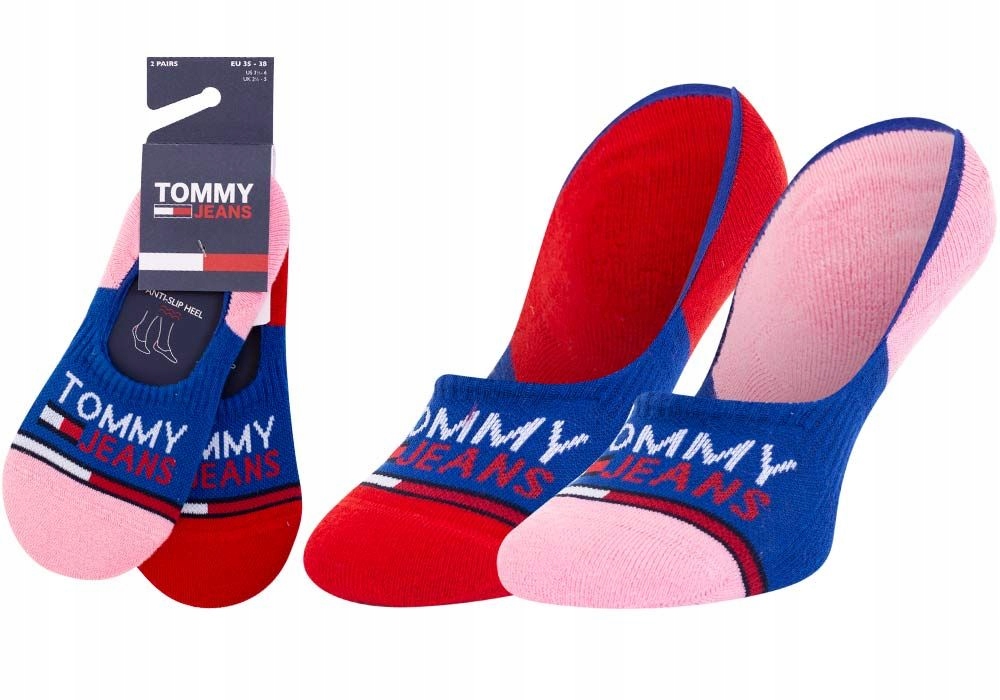 

Tommy Hilfiger Mikrostopki 2P Red/pink Roz: 39-42