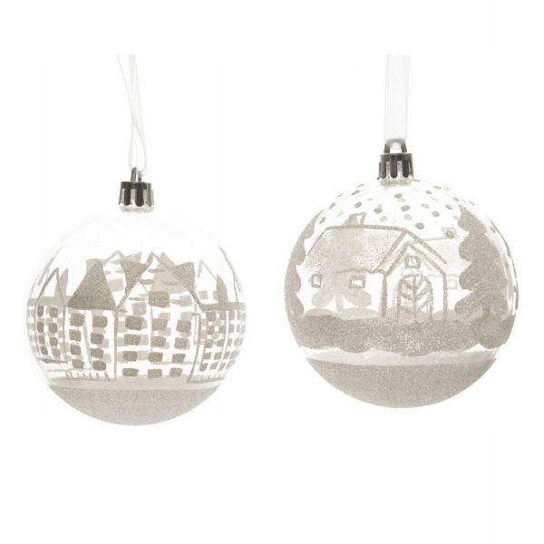 

Bombka Choinkowa Przezroczysta Miasteczko 8 CM