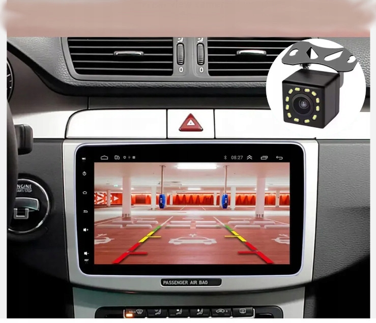 Radio Samochodowe 1DIN 9'' 2/32GB AndroidAutoCarPlay RDS BT USB WiFi OBRÓT Radio informacja RDS pasmo AM pasmo FM