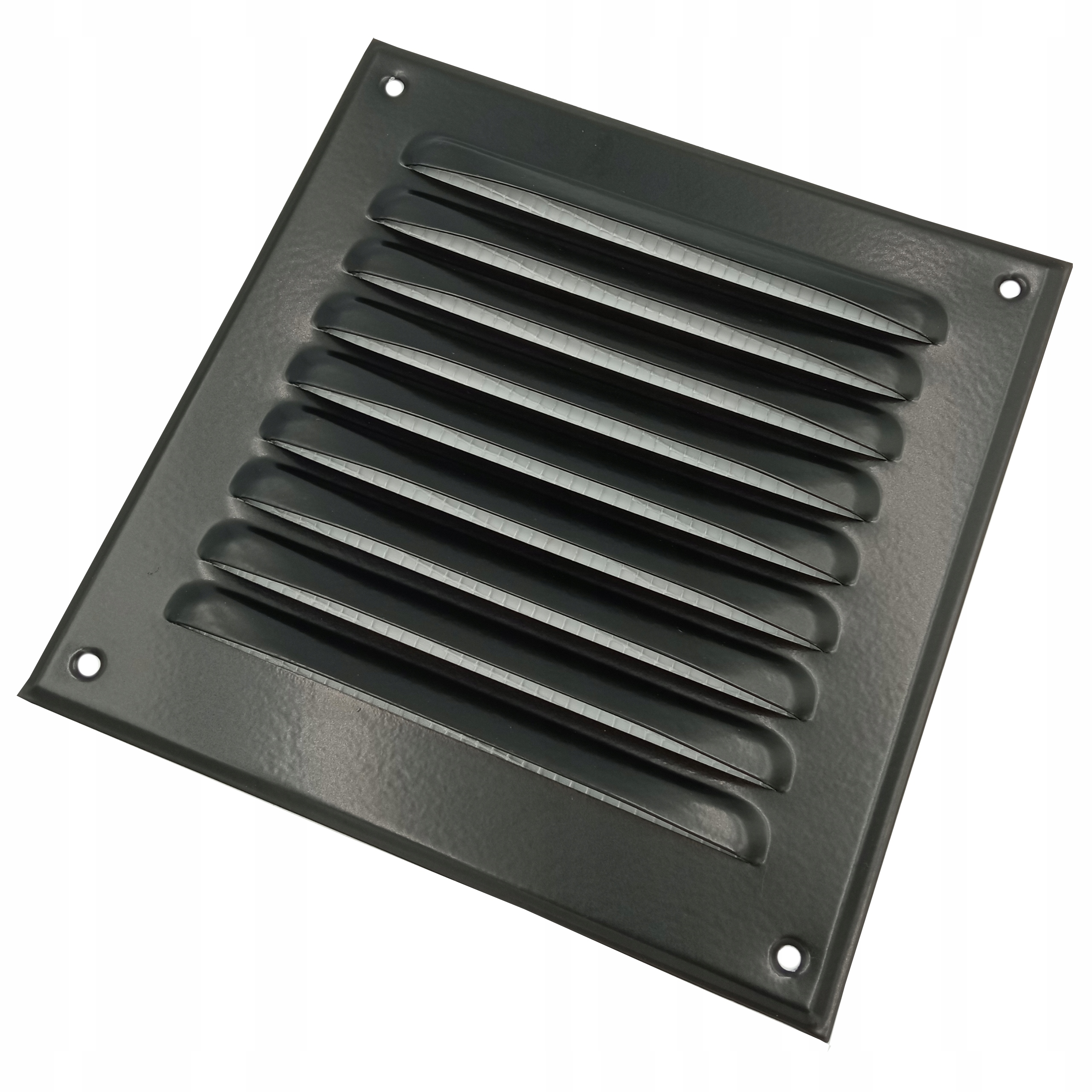 

Metalowa kratka wentylacyjna czarna 140x140