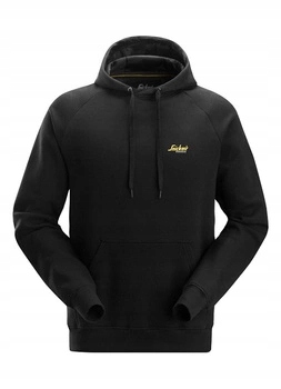 Bluza z kapturem męska robocza czarna Snickers małe logo 2896 XL