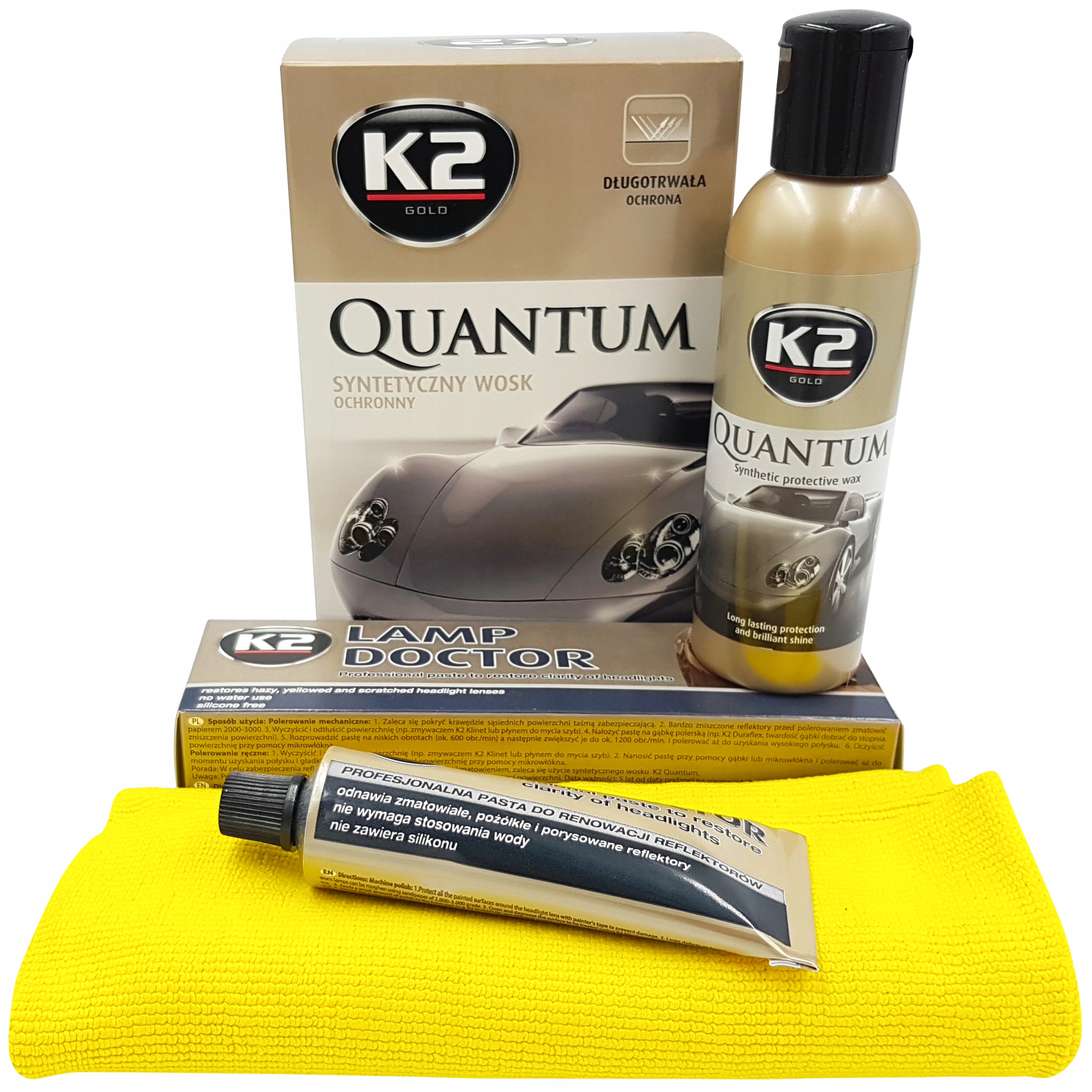 K2 ZESTAW DO RENOWACJI REFLEKTORÓW LAMP WOSK PASTA