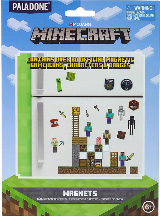 

Minecraft Oryginalne magnesy na lodówkę 80 szt