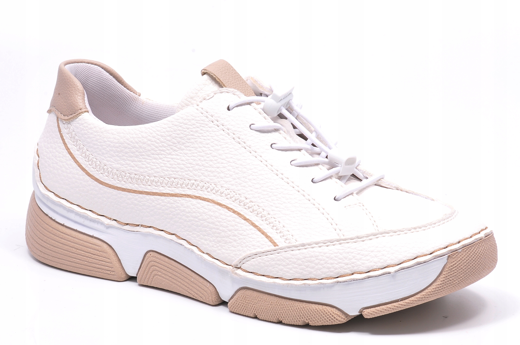 Polobotky Rieker 45969-80 Bílé, velikost 38