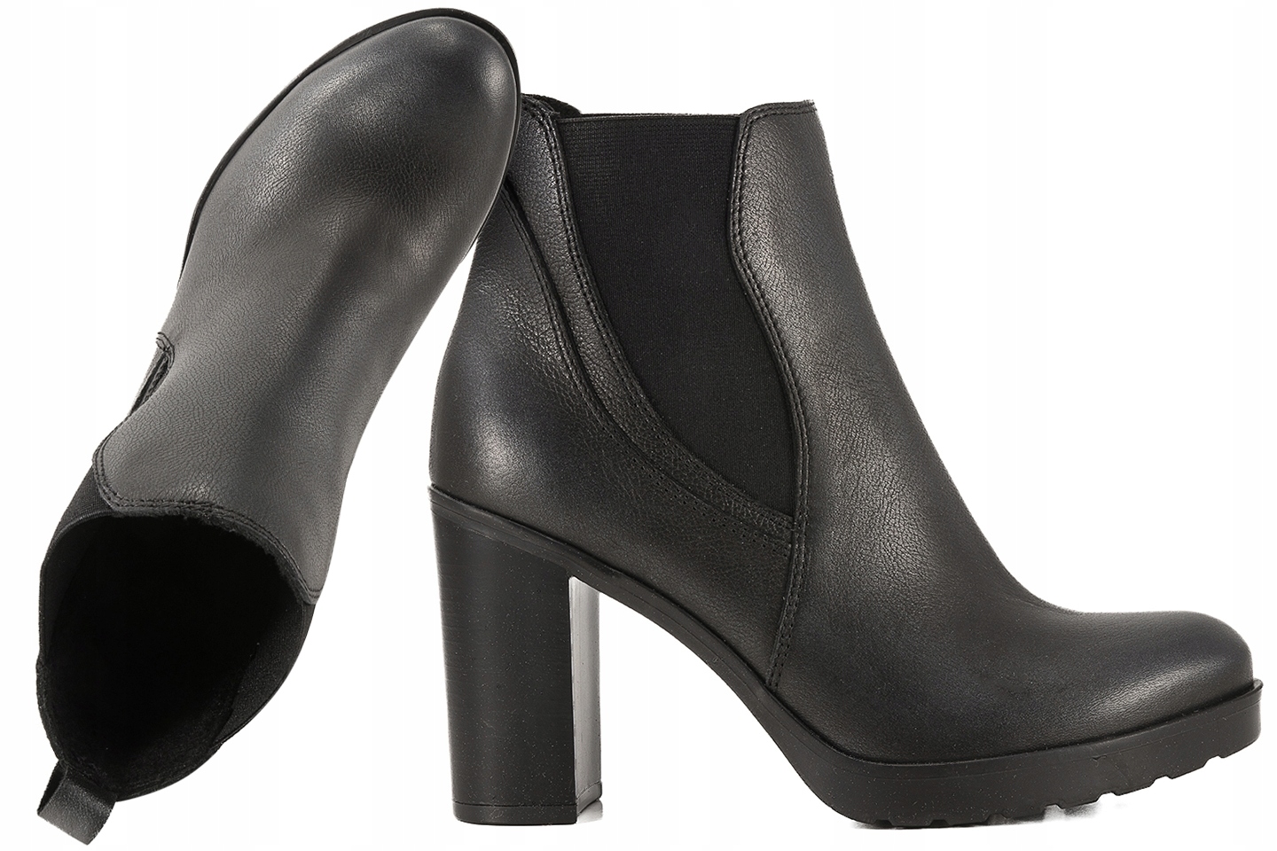 Ann-mex 751601SZ Kožené Kotníkové Boty Zimní Zateplené Kozačky Dámské černé 36