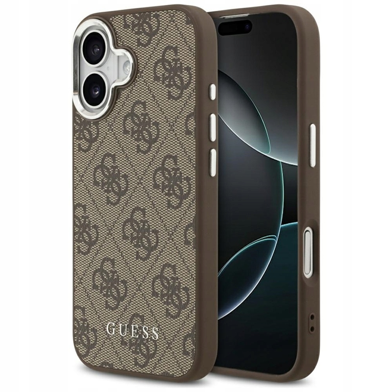 Guess 4G Classic Logo MagSafe – Pouzdro pro iPhone 17 (hnědé)