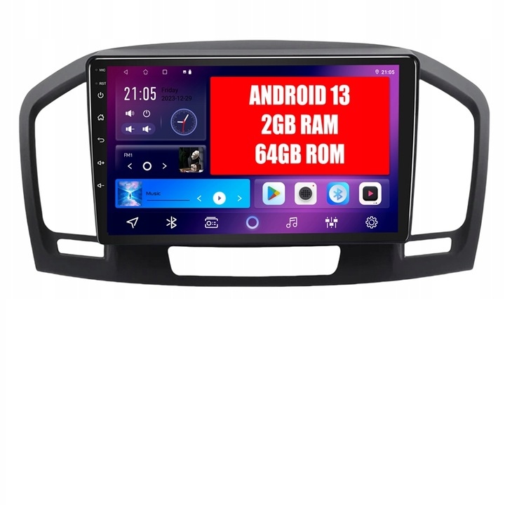 Autorádio Navigácia Camecho 2DIN Android 9' Opel Insignia Carplay