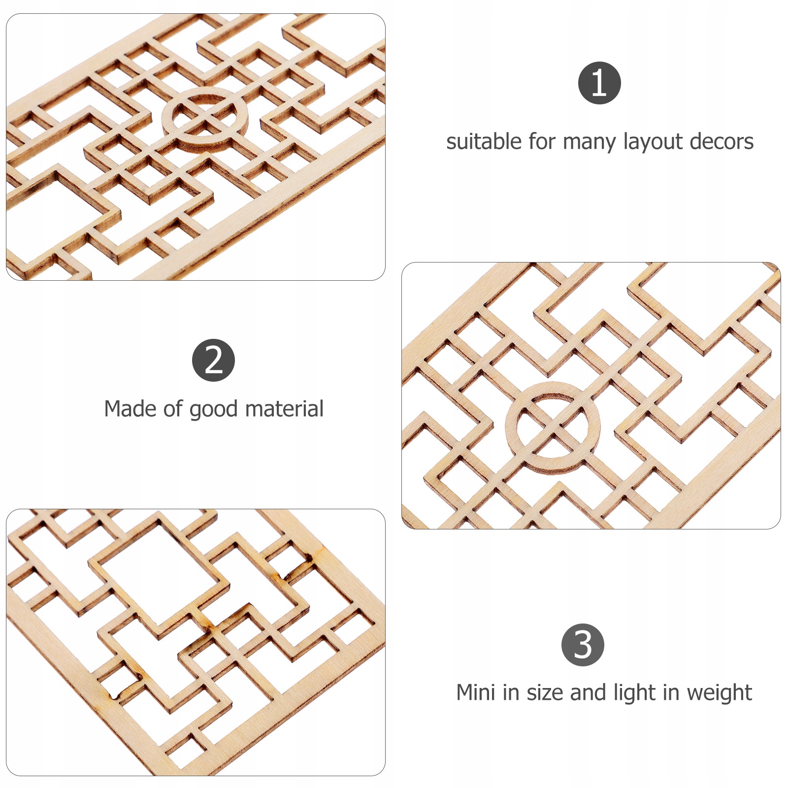 MINIATUROWE FIGURKI MEBLOWE DEKORUJĄ DRZWI Marka bez marki