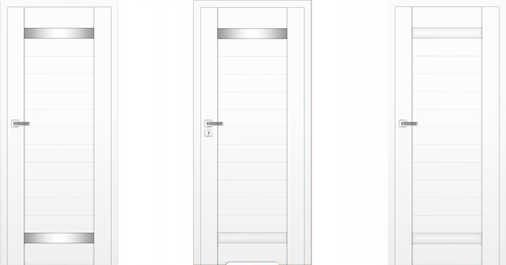 DRZWI WEWNĘTRZNE FUTRYNA OŚCIEZNICA SKRZYDŁO BEZPRZYLGOWE SECRET Szerokość drzwi 80 cm